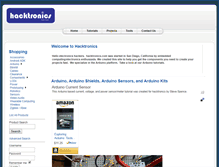 Tablet Screenshot of hacktronics.com